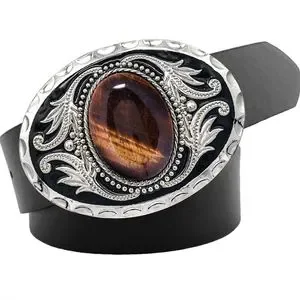 New Tiger eye belt buckle fits 1.5 belt Cowboy Tigers Eye Belt Buckle main image 3